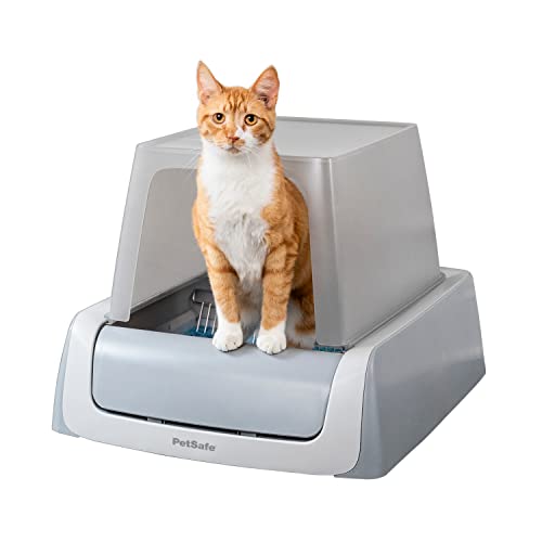 Automatic Cat Litter Box with Scoop Free Litter Tray & Odor Control