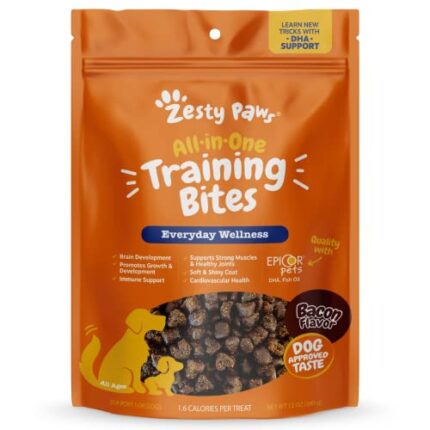 Training Bites for Puppies, Adult & Senior Dogs - Zesty Paws with EpiCor Pets & Omega-3 & 6