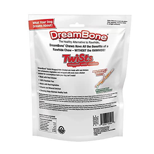 DreamBone Chews with Real Chicken & Vegetables for Healthy Teeth