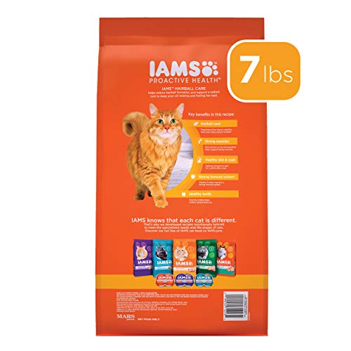 IAMS PROACTIVE Adult Hairball Care Dry Cat Food | 7lb. Bag