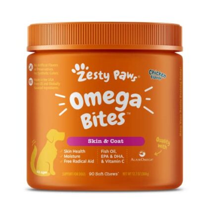 Premium Omega Bites for Dogs with EPA & DHA for Joint, Heart & Immune Support