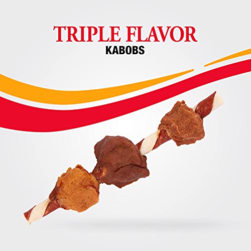 Good 'n' Fun Triple Flavor Kabobs: Natural Chewing Action & Long-Lasting Dog Treats