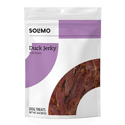 Solimo Duck Jerky Dog Treats, No Corn, Wheat, Soy or Gluten