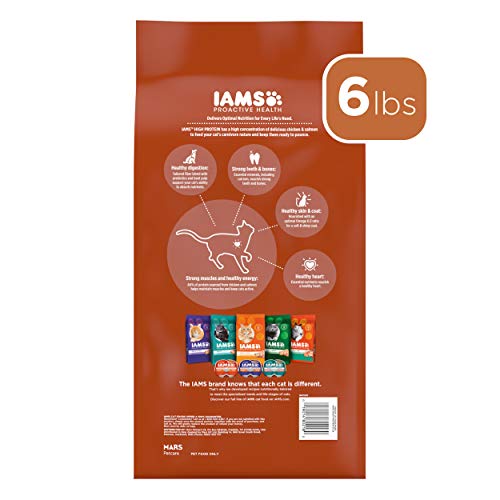 IAMS PROACTIVE HEALTH High Protein Dry Cat Kibble with Chicken and Salmon