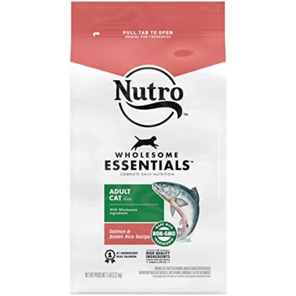 NUTRO WHOLESOME ESSENTIALS Adult Salmon & Brown Rice Recipe Natural Cat Food