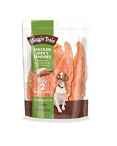 11 oz. Pouch Waggin' Train Chicken Jerky Tenders Dog Treats | Real Chicken Breast