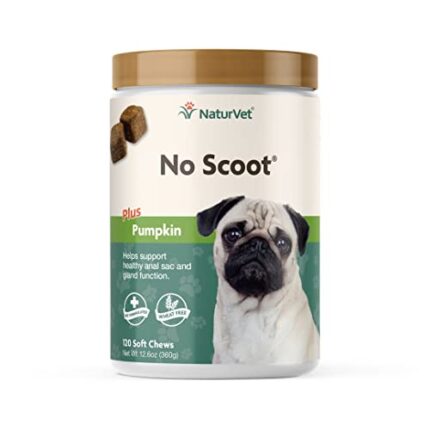 NaturVet No Scoot Supplement for Dog Health & Anal Gland Support