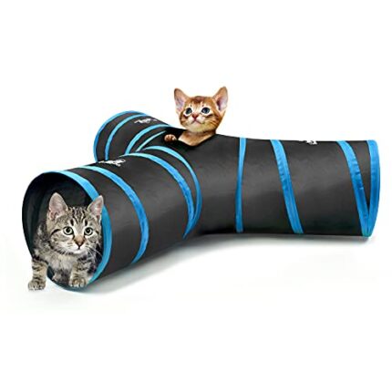 Pawaboo Cat Toys - Hide & Seek | Durable & Flexible | Collapsible & Portable