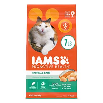 IAMS PROACTIVE Adult Hairball Care Dry Cat Food | 7lb. Bag