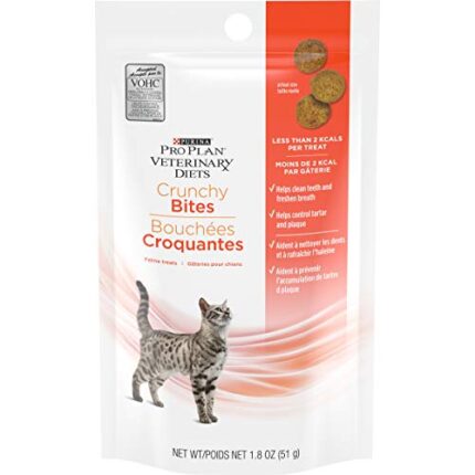 1.8 oz Pouch Purina Pro Plan Vet Diets OM Crunchy Bites Cat Treats