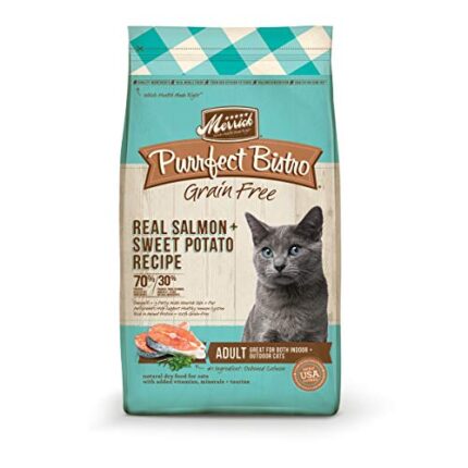 Merrick Purrfect Bistro Grain Free Cat Food | Real salmon & Sweet Potato