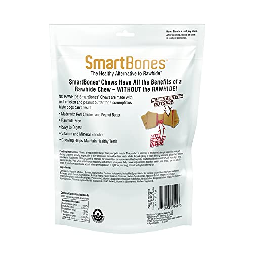 SmartBones: Delicious Dog Chews Made with Real Peanut Butter & Chicken