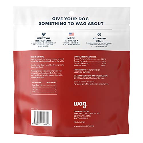 100% USA Sourced Ingredients: Whole Muscle Chicken Jerky Dog Treats