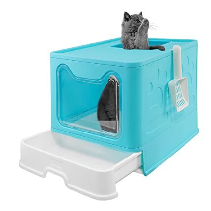 Bolux Cat Litter Box - Easy to Scoop, Drawer Design and Anti-Tracking