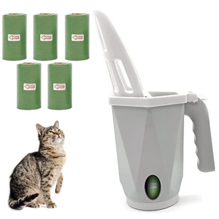 2 in 1 Cat Litter Scoop: Easy to Use & Keep Clean | Safe & Eco-Friendly