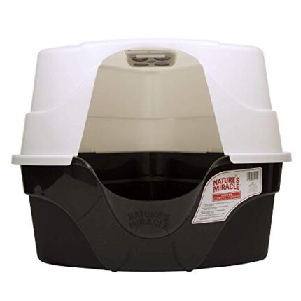 Buy a Corner Litter Box w/ Hooded Enclosure & Charcoal Filter