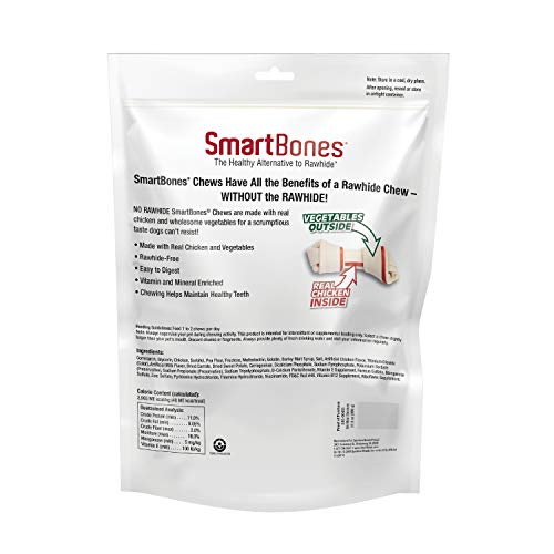 SmartBones Chews for Dogs - 100% Delicious, Real Chicken, Vitamin & Mineral Enriched