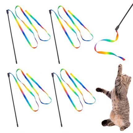 Interactive Cat Toy Wands: High-Quality, Great Value, Flexible & Easy to Use