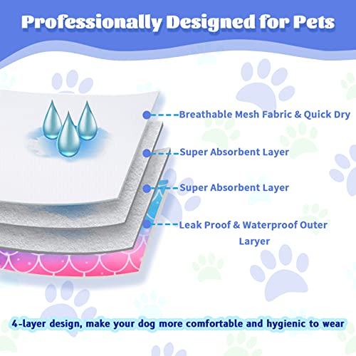 Strong Absorbent & Leak-Proof Dog Diapers for Female Dogs