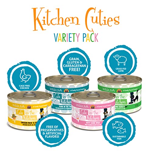 Kitchen Cuties Variety Pack - Featuring Wild Salmon, Chicken, and Lamb in Au Jus