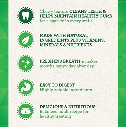 Natural Dog Treats with Vitamins, Minerals and Nutrients - Greenies Original Regular Size