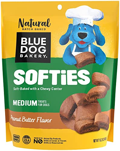 Soft-Baked Dog Treats with Real Peanut Butter - Blue Dog Bakery