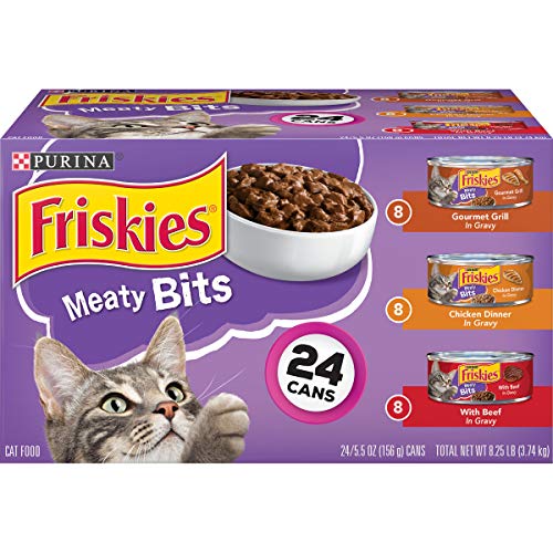 24 Cans of Purina Friskies Wet Cat Food Variety Pack