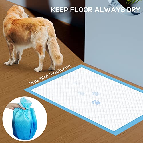 Extra-Larger JUMBO-SIZE Dog Pee Pads with Super-Absorbent SAP Core & 6 Strong Layers