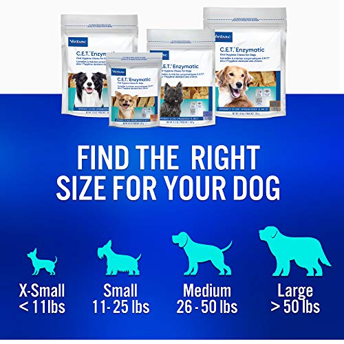 Large Dogs Dental Chews: All-Beef Rawhide Chews with Dual Enzyme System