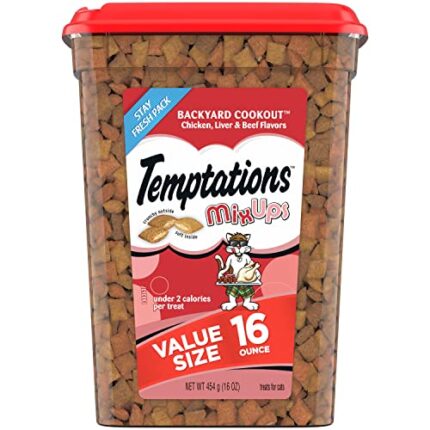 16oz TEMPTATIONS MixUps Cat Treats Backyard Cookout