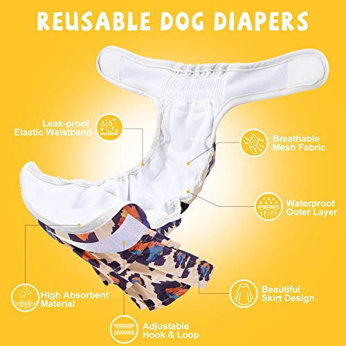 Reusable, High Absorbent & Leak-Proof Dog Diapers | Washable Dog Diapers