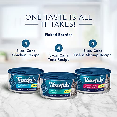 BLUE Tastefuls Cat Food Variety Pack - Protein & Natural Canned Food