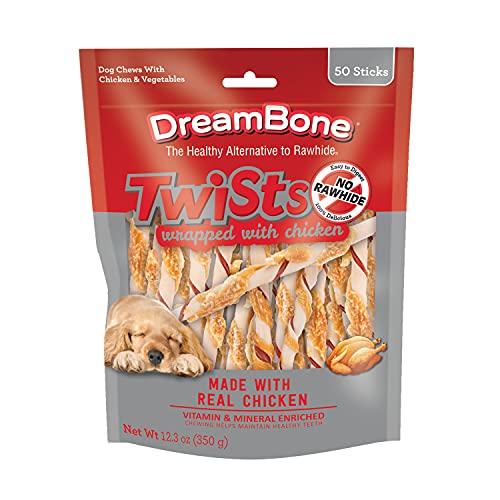 DreamBone Chews with Real Chicken & Vegetables for Healthy Teeth