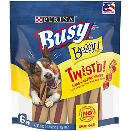 6-Count Pouch of Purina Busy With Beggin' Made in USA Facilities Dog Treats