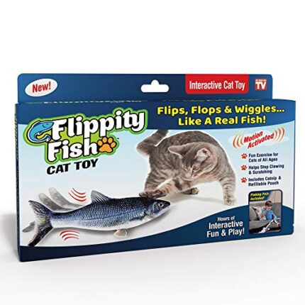 Stimulate Exercise & Fun with Flippity Fish Cat Toy