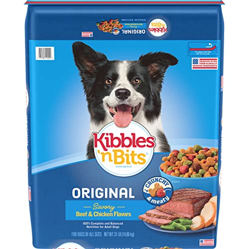 Kibbles Bits Original Chicken Flavor Dog Food, 31-Pound Bag