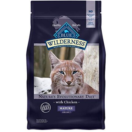 BLUE Wilderness High Protein Cat Food for Senior Cats | Natural, Grain-Free