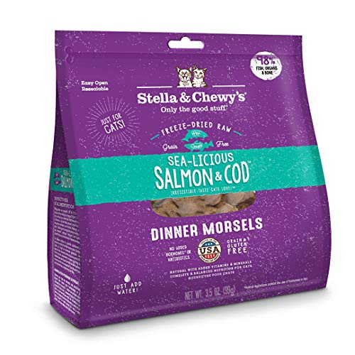 Irresistible Taste Your Cats Love | Wild-Caught Salmon & Cod