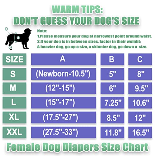 Dog Diapers XL | Female Dog | Washable & Comfortable Diapers