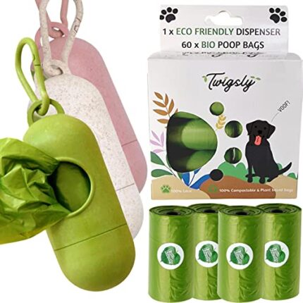 Twigsly - Poop Bag Holder - Durable, Biodegradable & Leak Proof