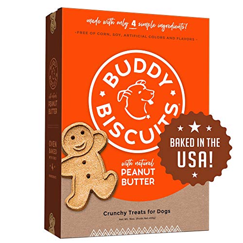 Oven Baked Dog Treats with Natural Peanut Butter - Buddy Biscuits