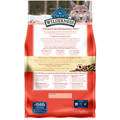 High Protein Natural Cat Food with Hairball Control and LifeSource Bits