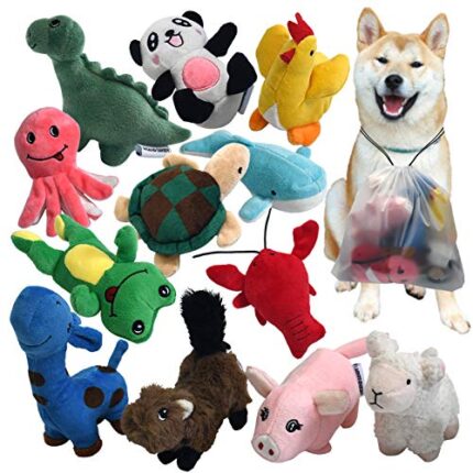 12 Pack Dog Toy Squeakers for Small Dogs | High Value Puppy Chew Toys