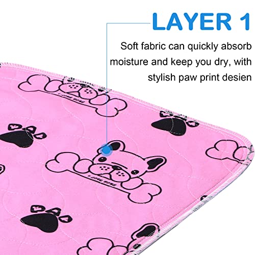 6 Reusable Pee Pads: Absorbent, Washable, Leakproof.