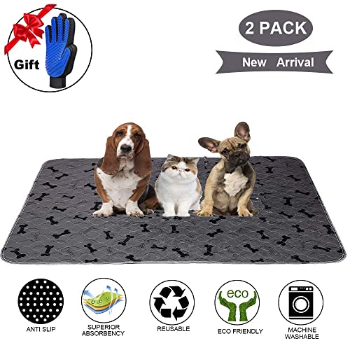 Reusable & Washable Super Absorbent Pet Training Pads - 4 Layers, No Leak Through