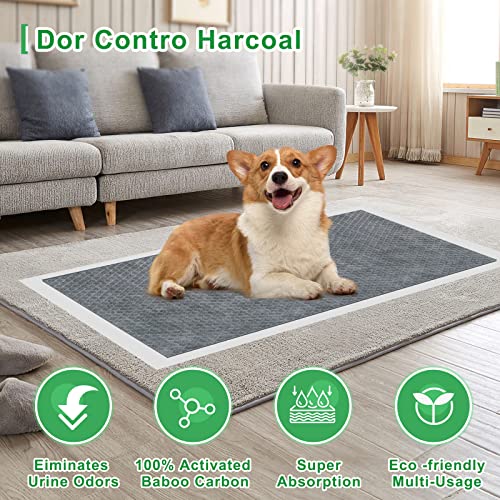 Activated Charcoal Deodorant Dog Mat - Extra Large Dog Training Pad - 6-Layer Super Absorbent