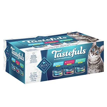 BLUE Tastefuls Cat Food Variety Pack - Protein & Natural Canned Food