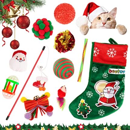 【11 Pcs Christmas Cat Toys Set】-High Quality, Safe & Fun