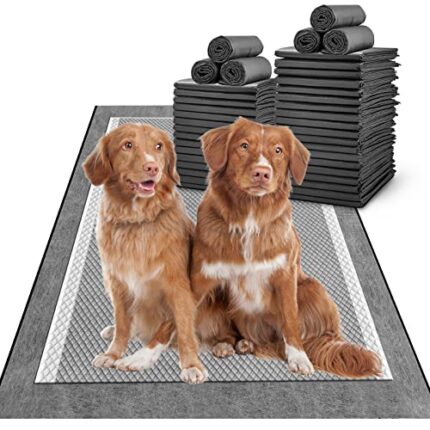 Activated Carbon Deodorizing Dog Pee Pads - 28’’x44’’ Giant Size - 6-Layer Protection