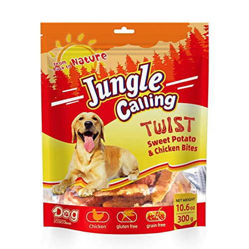 Delicious Dog Treats Packed with Skinless Chicken & Sweet Potato Twists